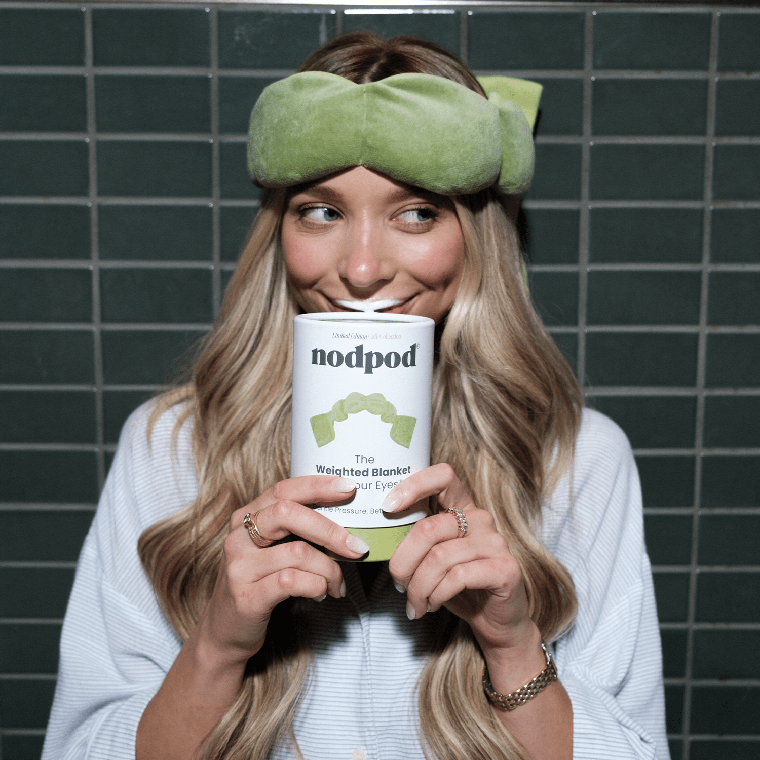nodpod - Matcha Weighted Sleep Mask - Eye Mask