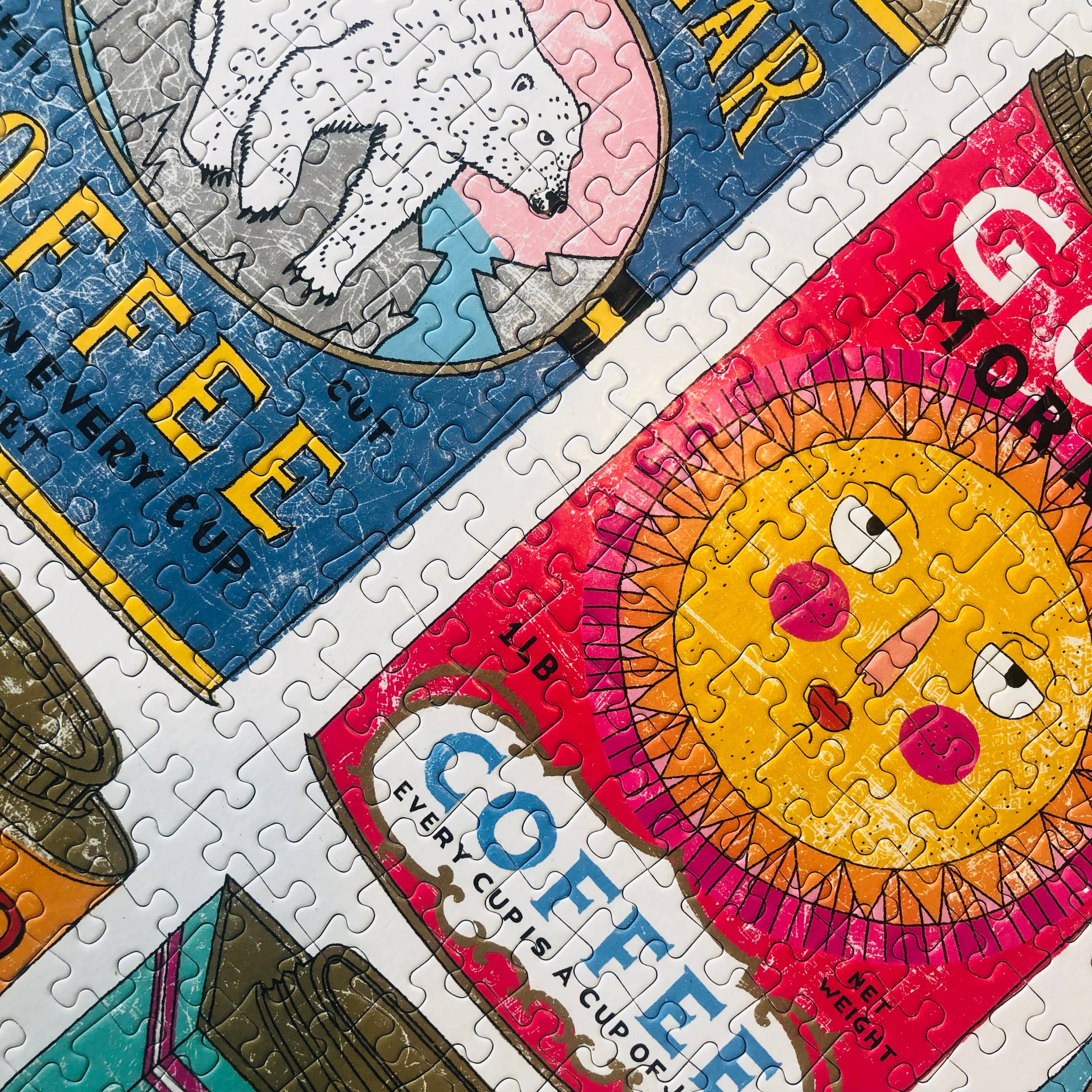 Vintage Tea & Coffee Tins - 1,000 plastic free puzzle