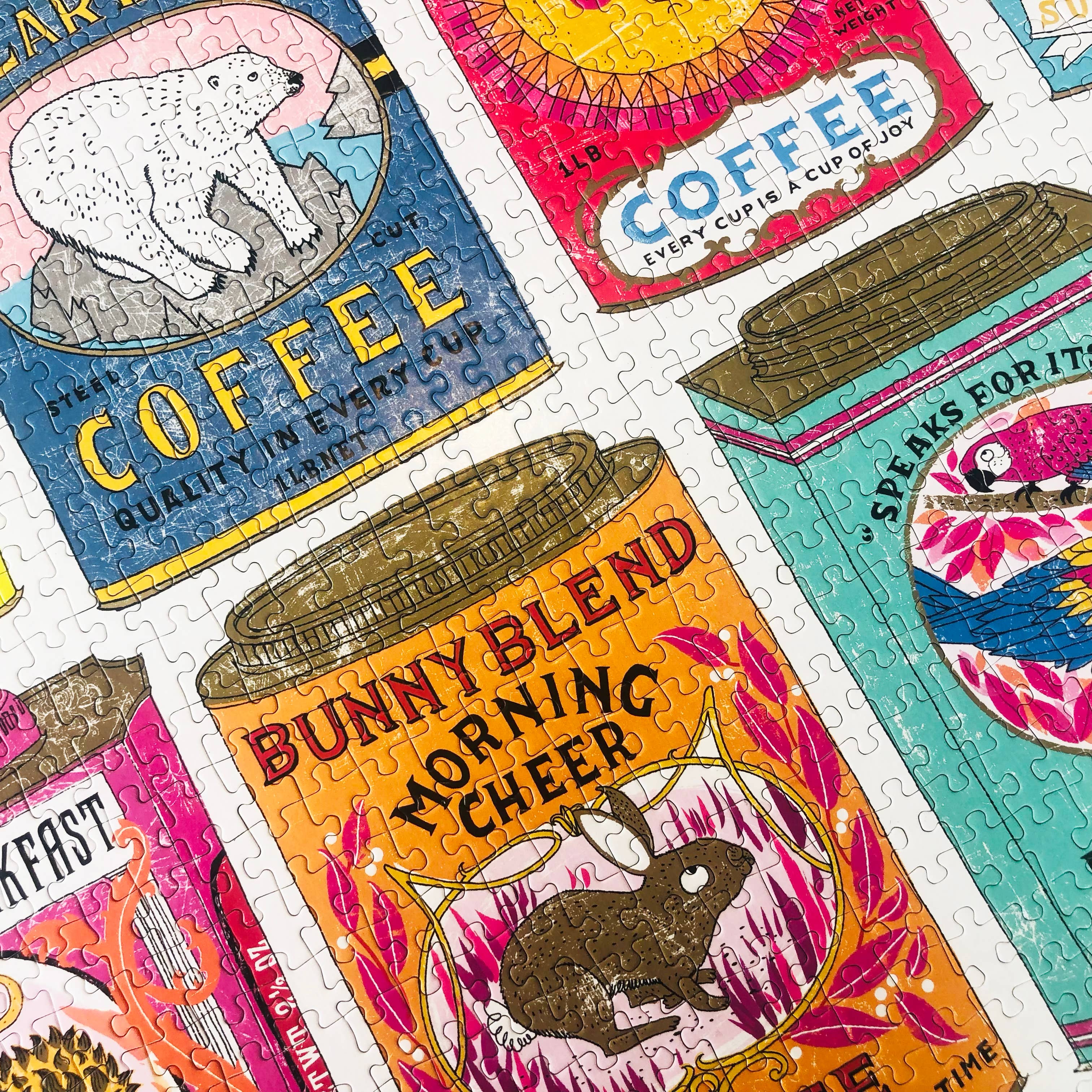 Vintage Tea & Coffee Tins - 1,000 plastic free puzzle