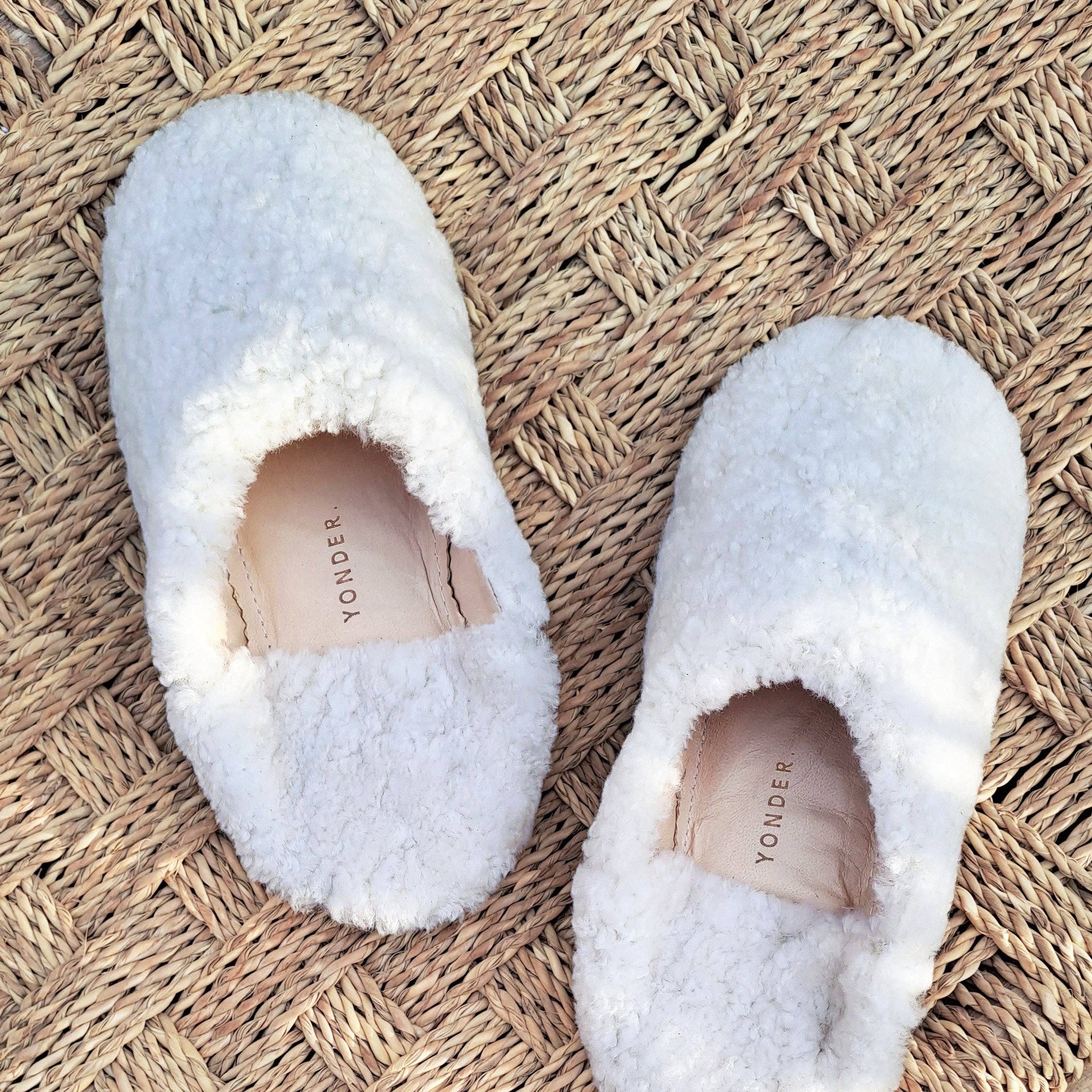 Handmade Shearling Sheepskin Babouche Slippers