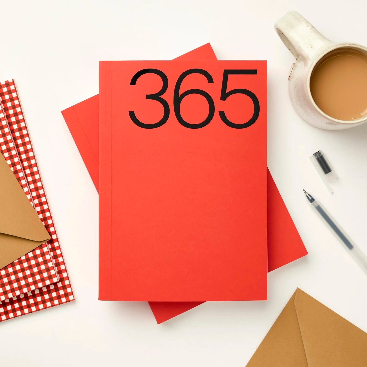 A5 365 Yearly Undated Planner - Red