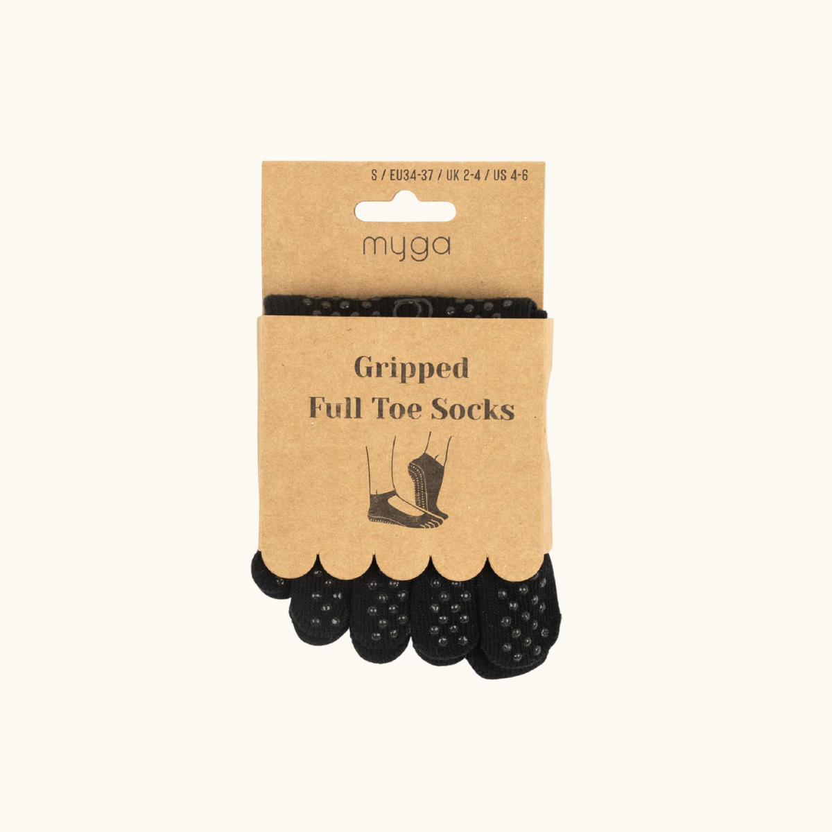 Pilates Socks Gripped Full Toe