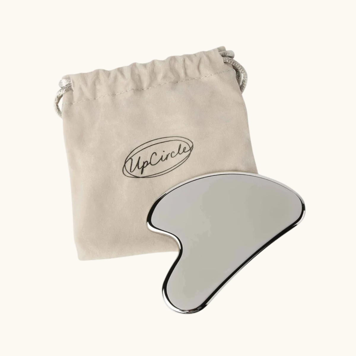 UpCircle Beauty UK - Eco-Friendly Gua Sha - Zero Waste Metal Facial Massage Tool