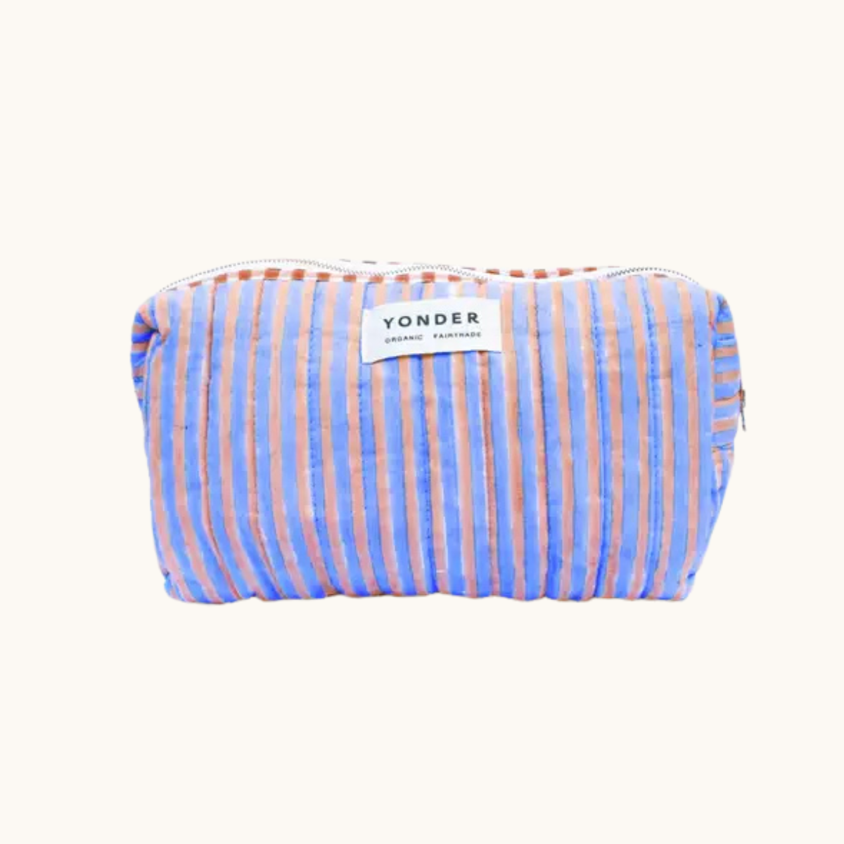 Striped Organic Cotton Wash Bag Candy