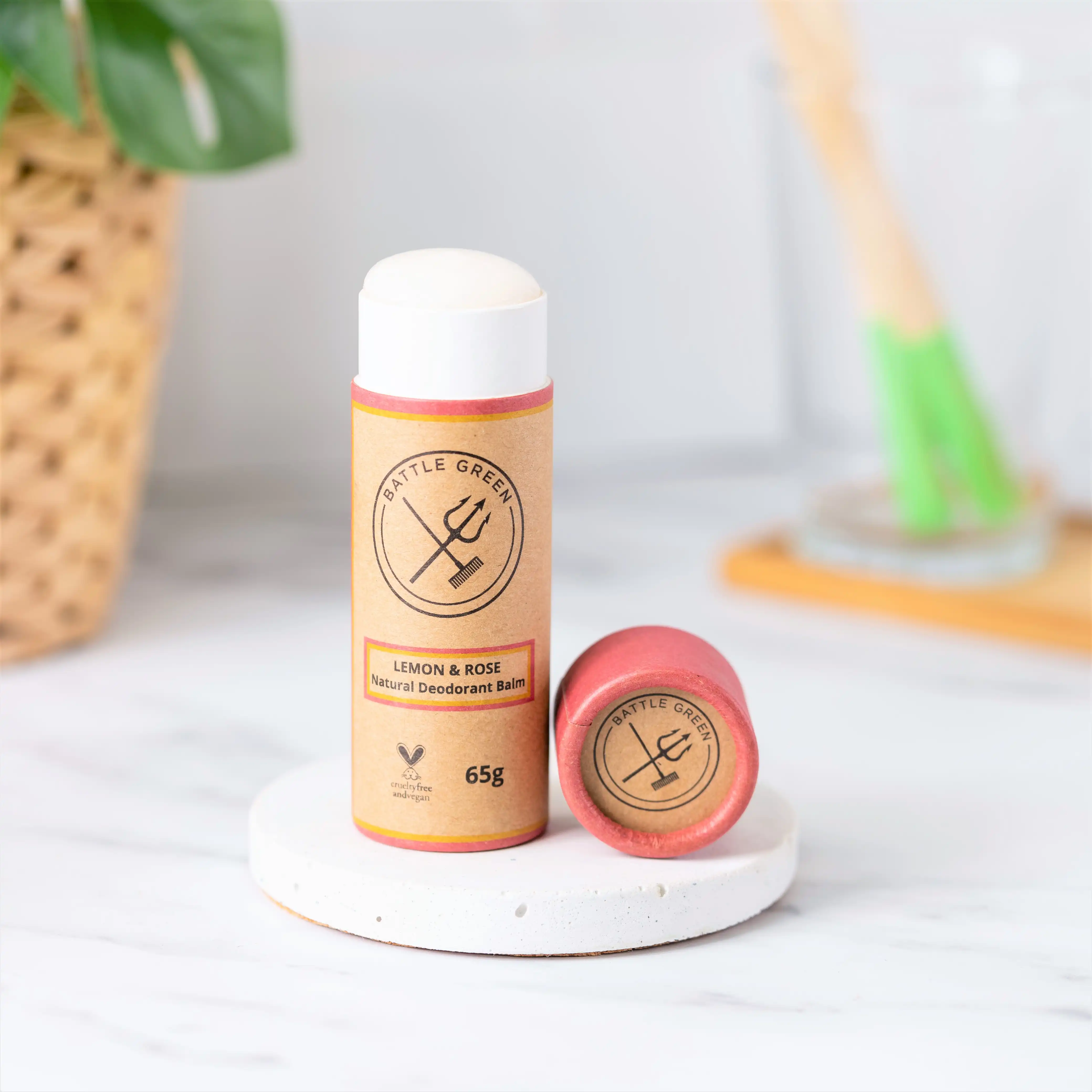 Natural Vegan Deodorant ~ Paper Tube