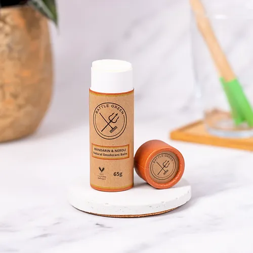Natural Vegan Deodorant ~ Paper Tube