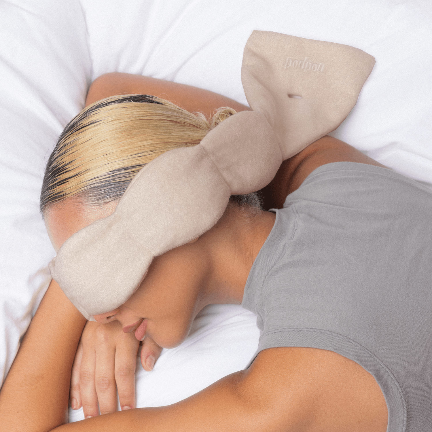 Nodpod - Latte Weighted Sleep Mask - Eye Mask