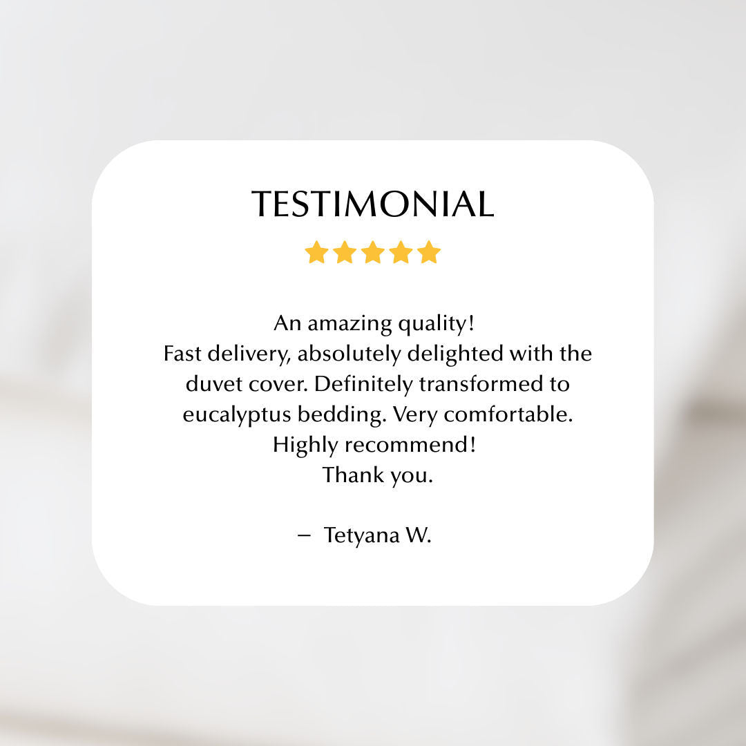 Cool & Comfy Silk Duvet Cover (Eucalyptus)