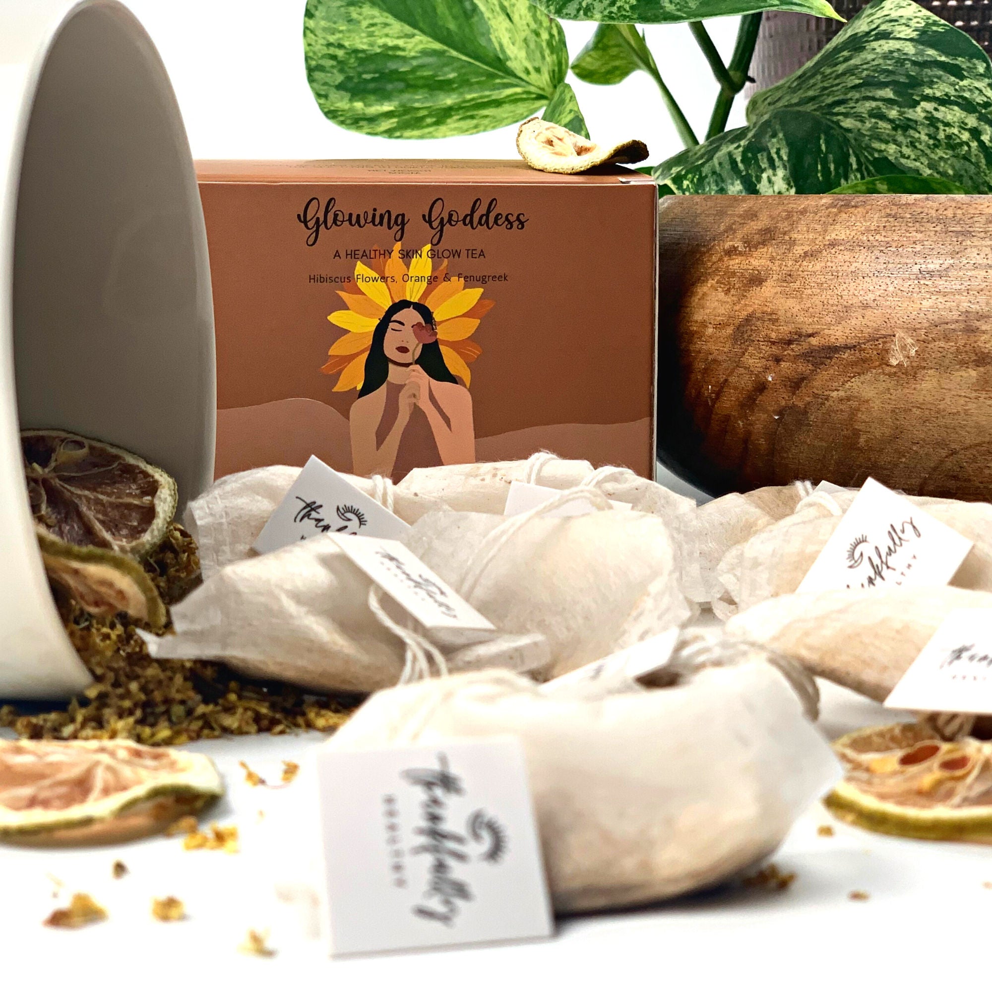 Glowing Goddess Tea - Hibiscus, Orange & Fenugreek