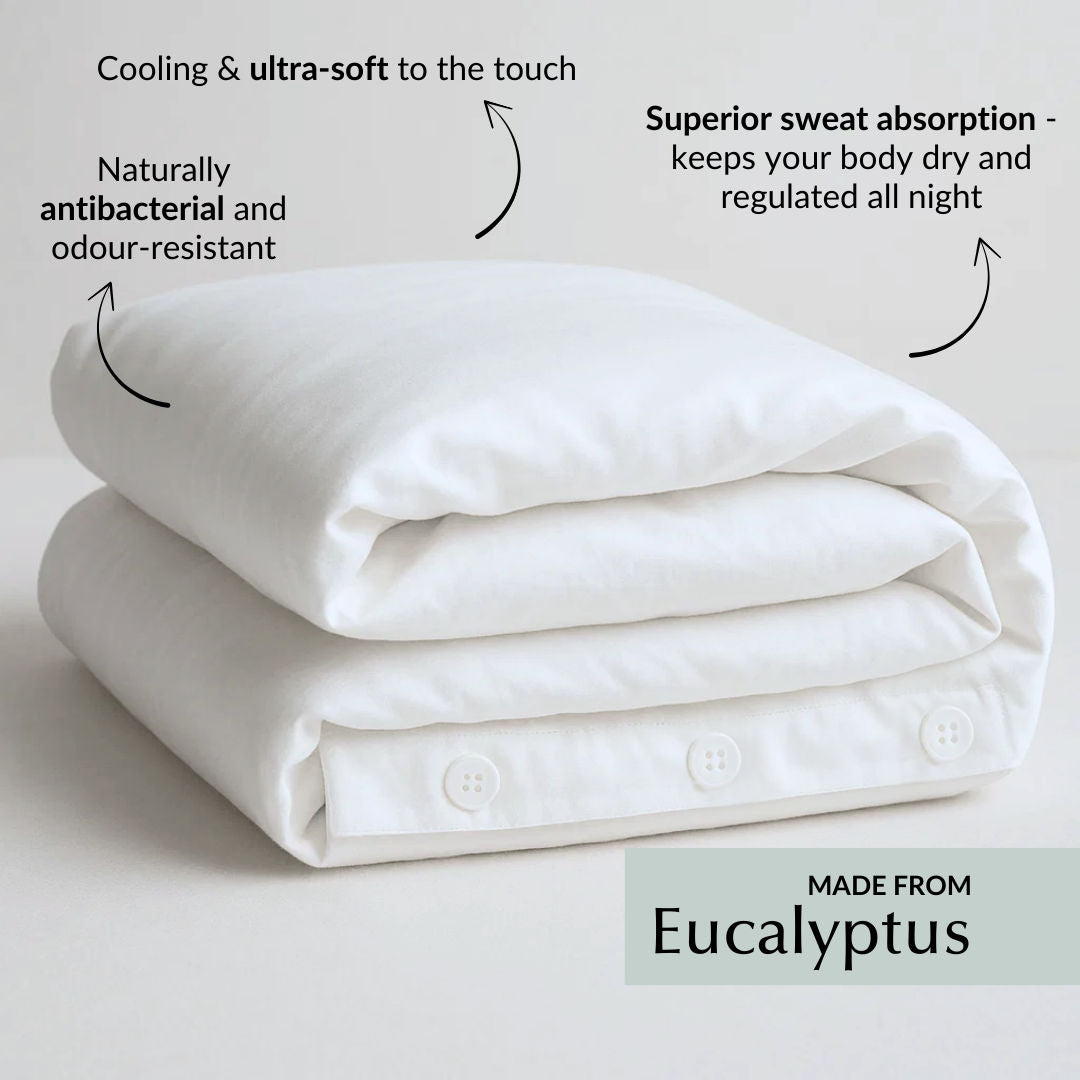 Cool & Comfy Silk Duvet Cover (Eucalyptus)