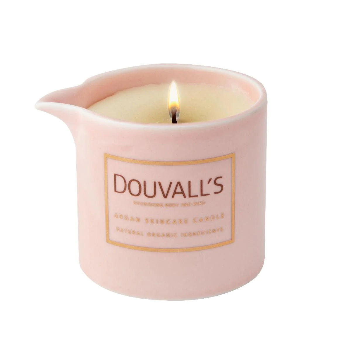 Organic Argan Skincare Candle, Orange & Frankincense 180g | Intensely Nourishing Body Treatment