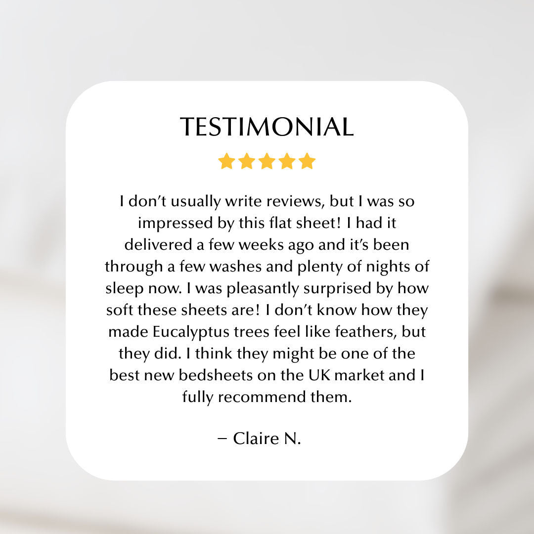 Cool & Comfy Silk Flat Sheet (Eucalyptus)