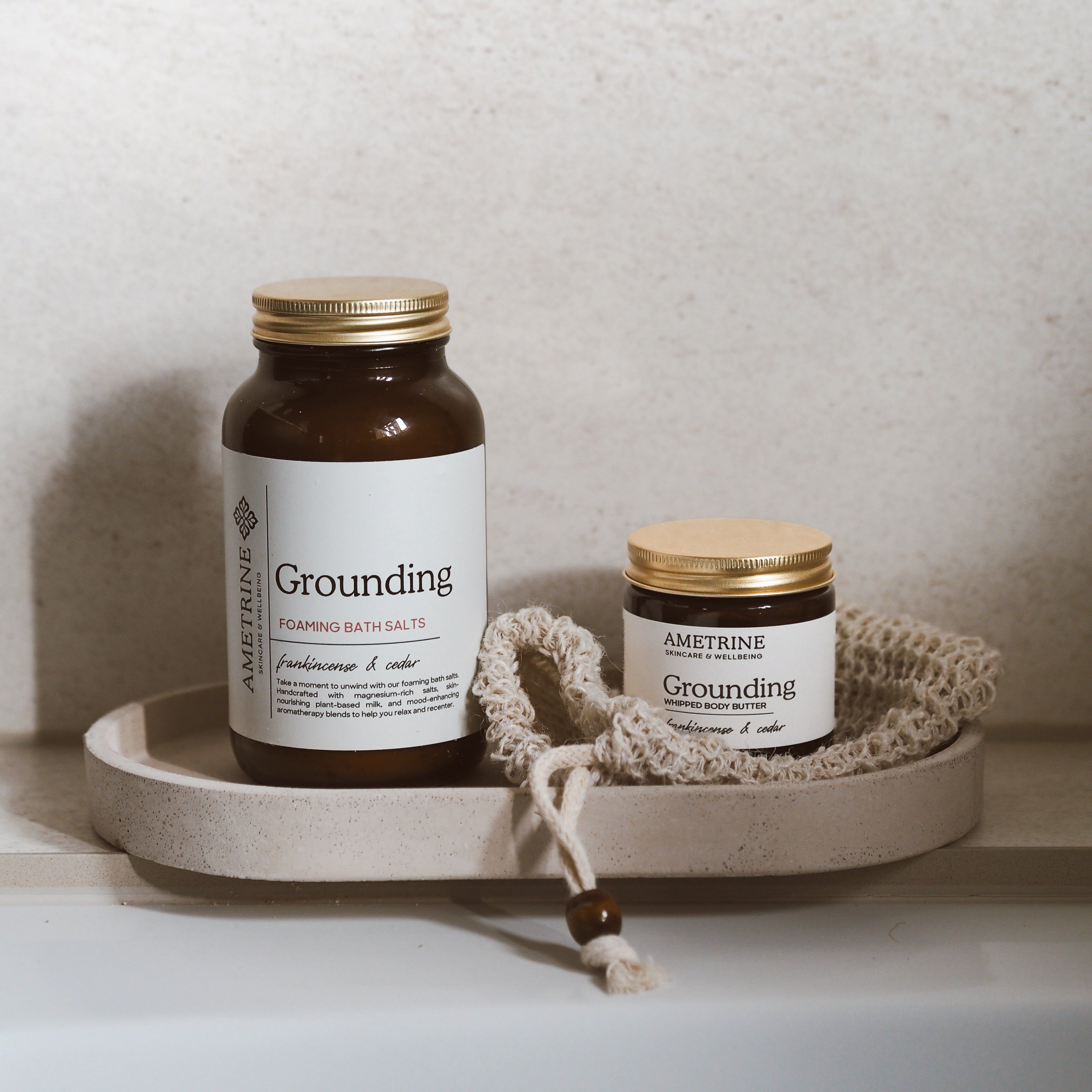 Grounding Foaming Bath Salts - Frankincense & Sweet Orange