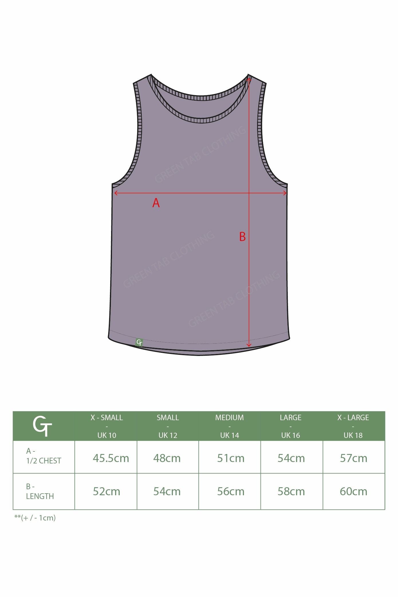 Organic Cotton Cropped Tank Top - Slate Grey