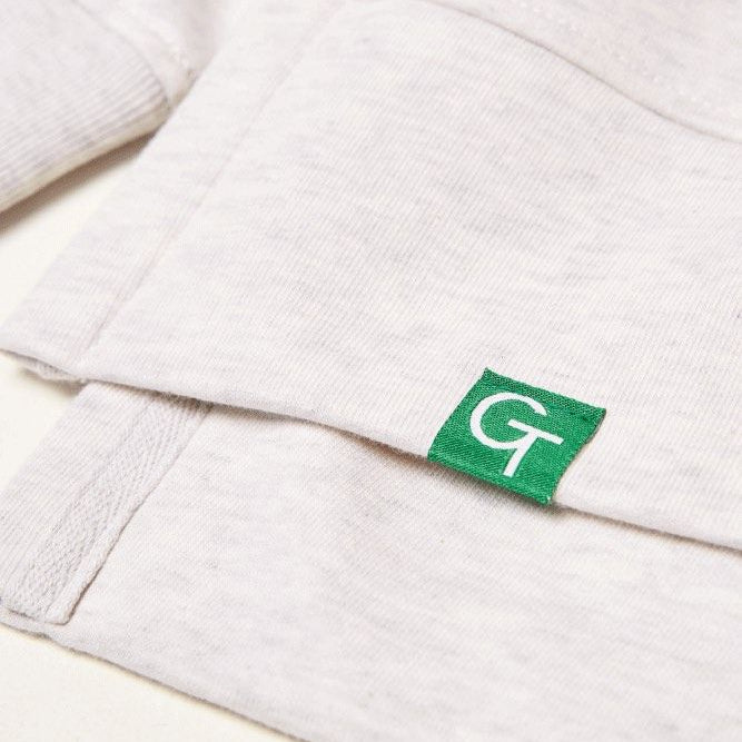 Organic Cotton Oversized Sweater - Snow Grey Heather