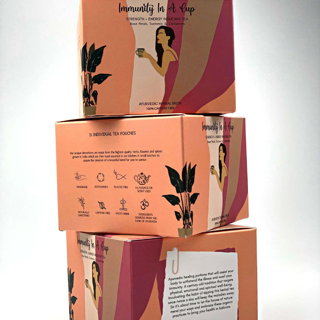 Herbal Tea Immunity in a Cup - Rose, Cardamom & Black Pepper