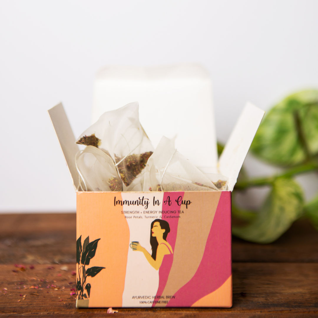 Herbal Tea Immunity in a Cup - Rose, Cardamom & Black Pepper
