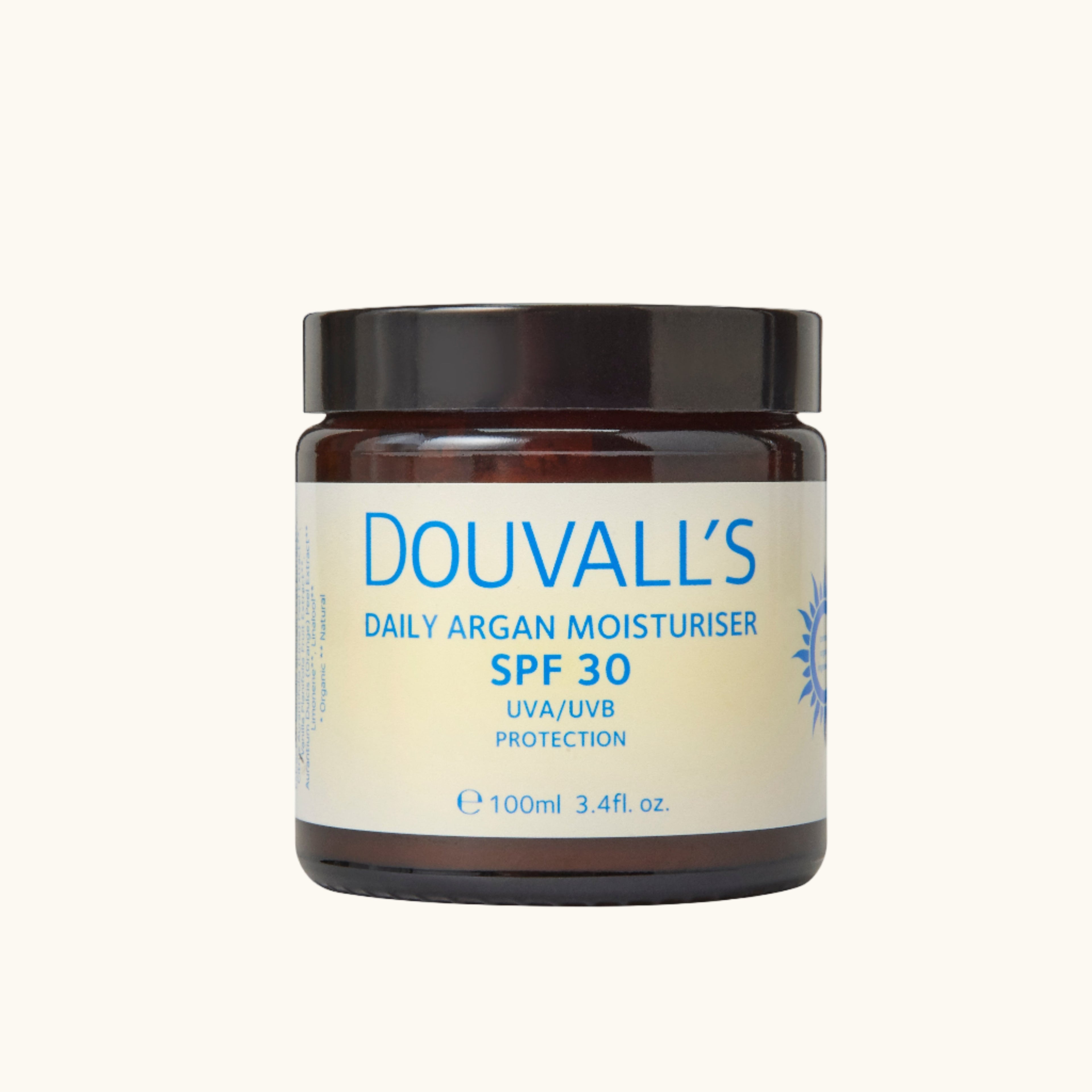 Argan Daily Moisturiser with SPF30 UVA/UVB protection 100ml Jar