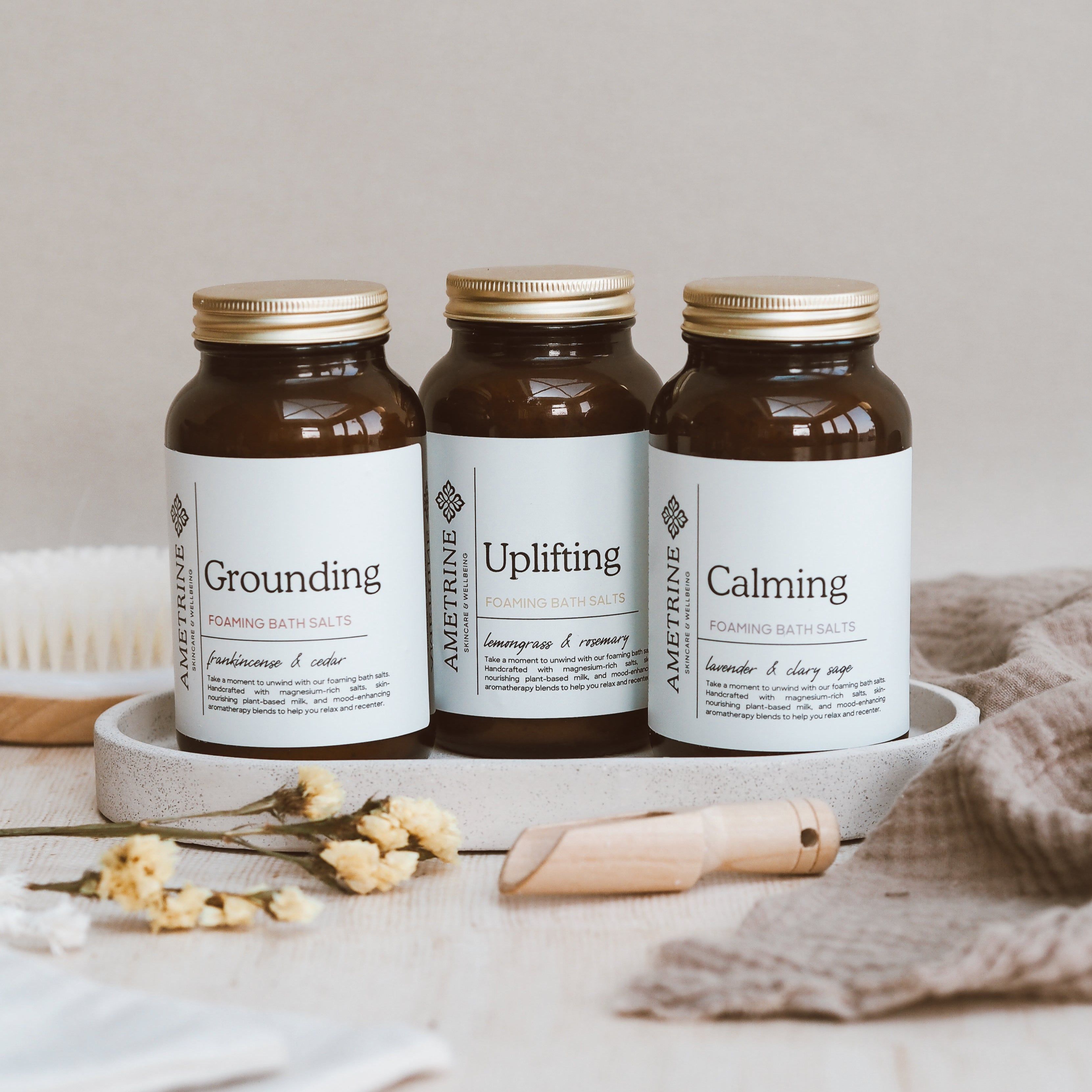 Calming Foaming Bath Salts - Lavender & Ylang Ylang