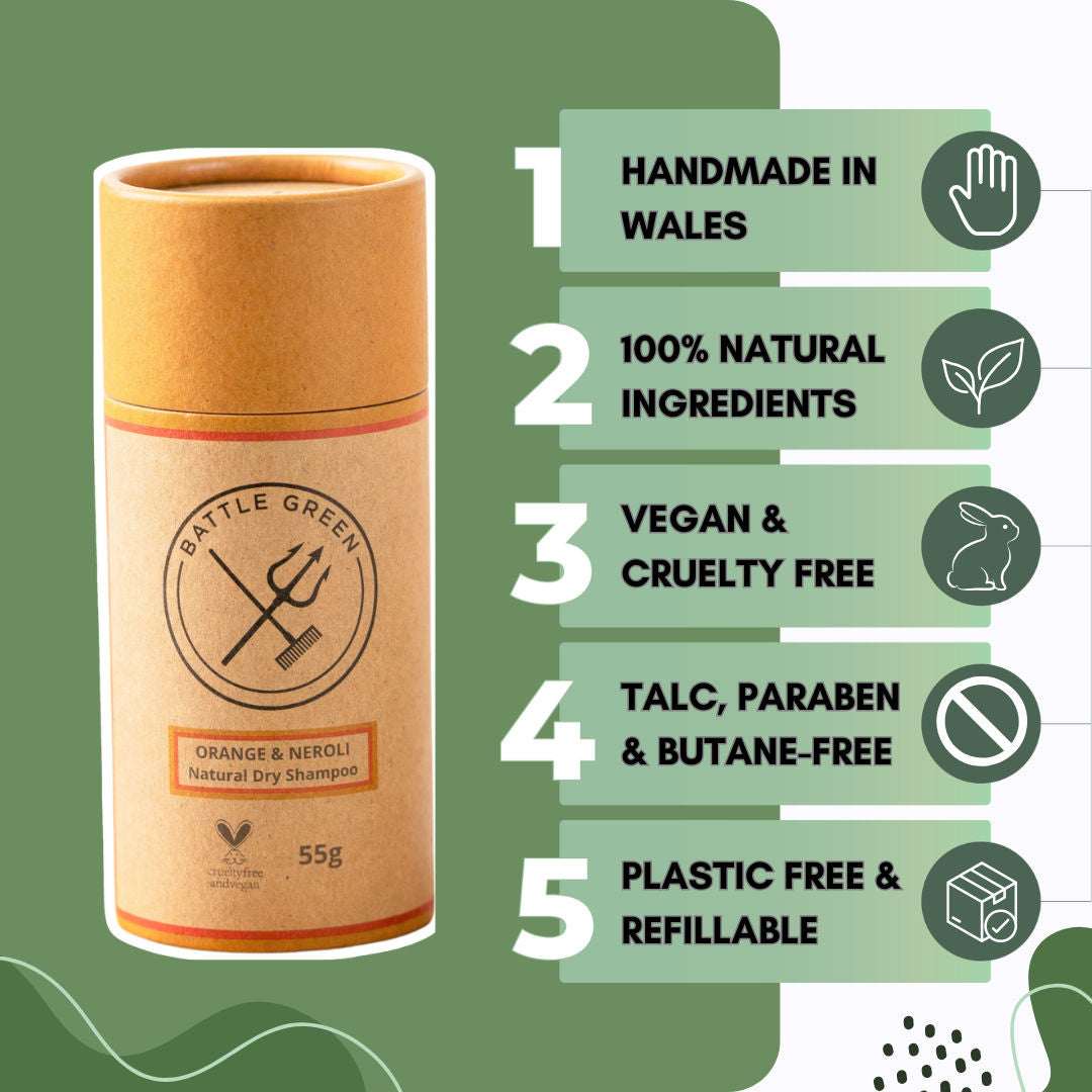 Natural Dry Shampoo Powder - 55g