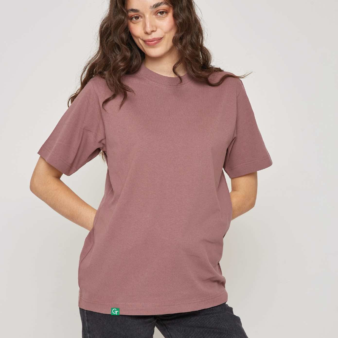 Organic Cotton Heavy T-Shirt - Rose Brown