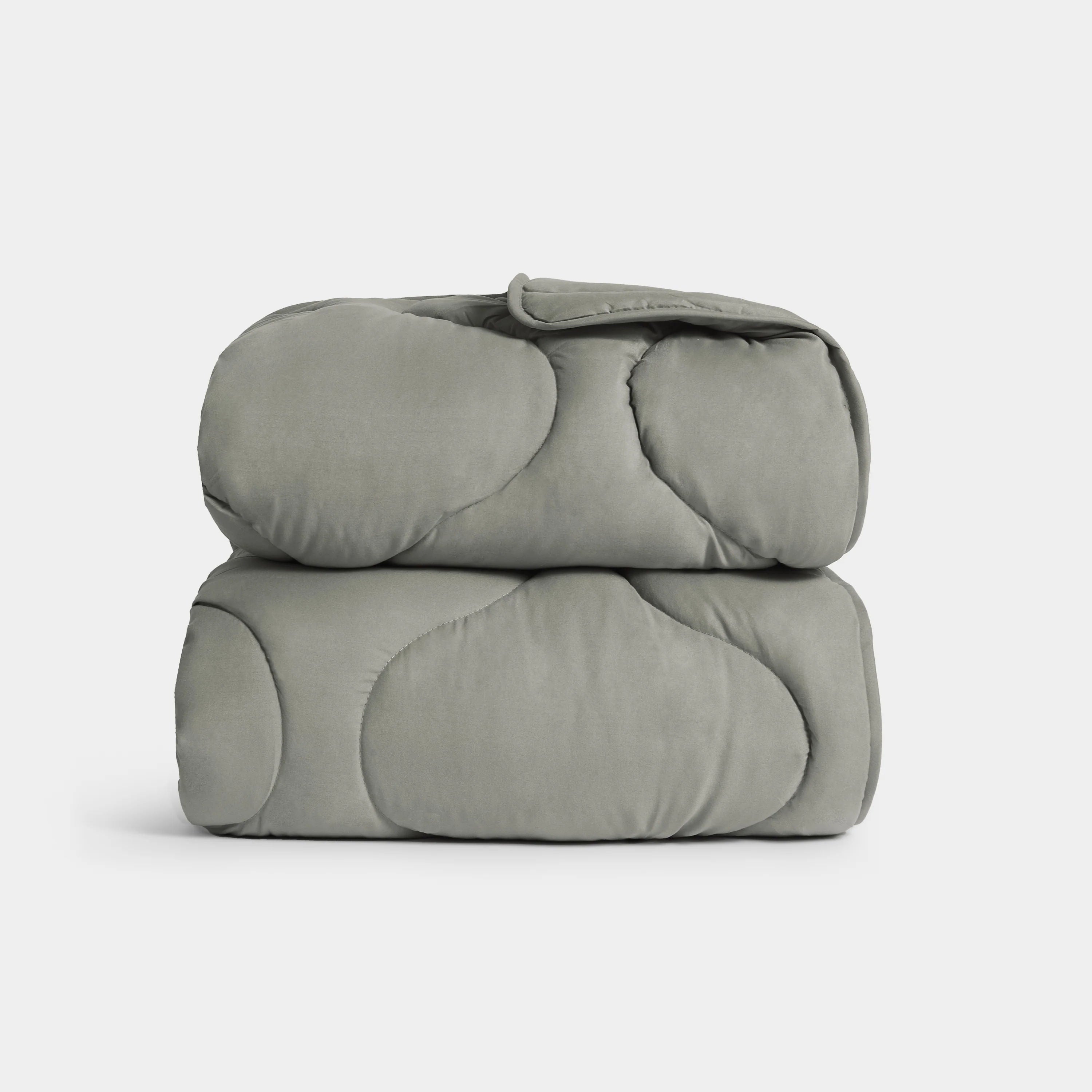 Quilted Snuggle Blanket in Grey
