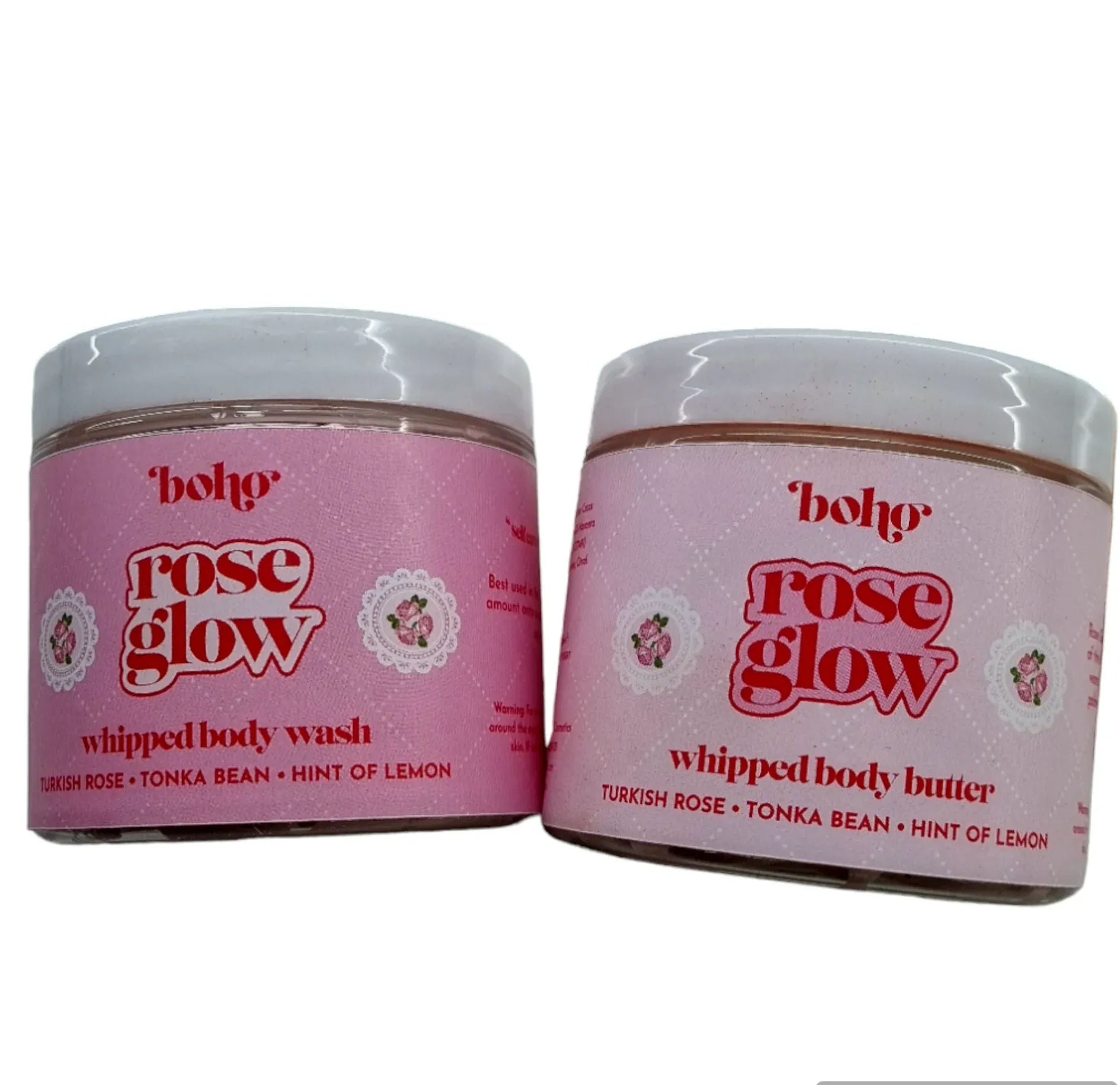 Rose Glow Whipped Wash and Body Butter Set