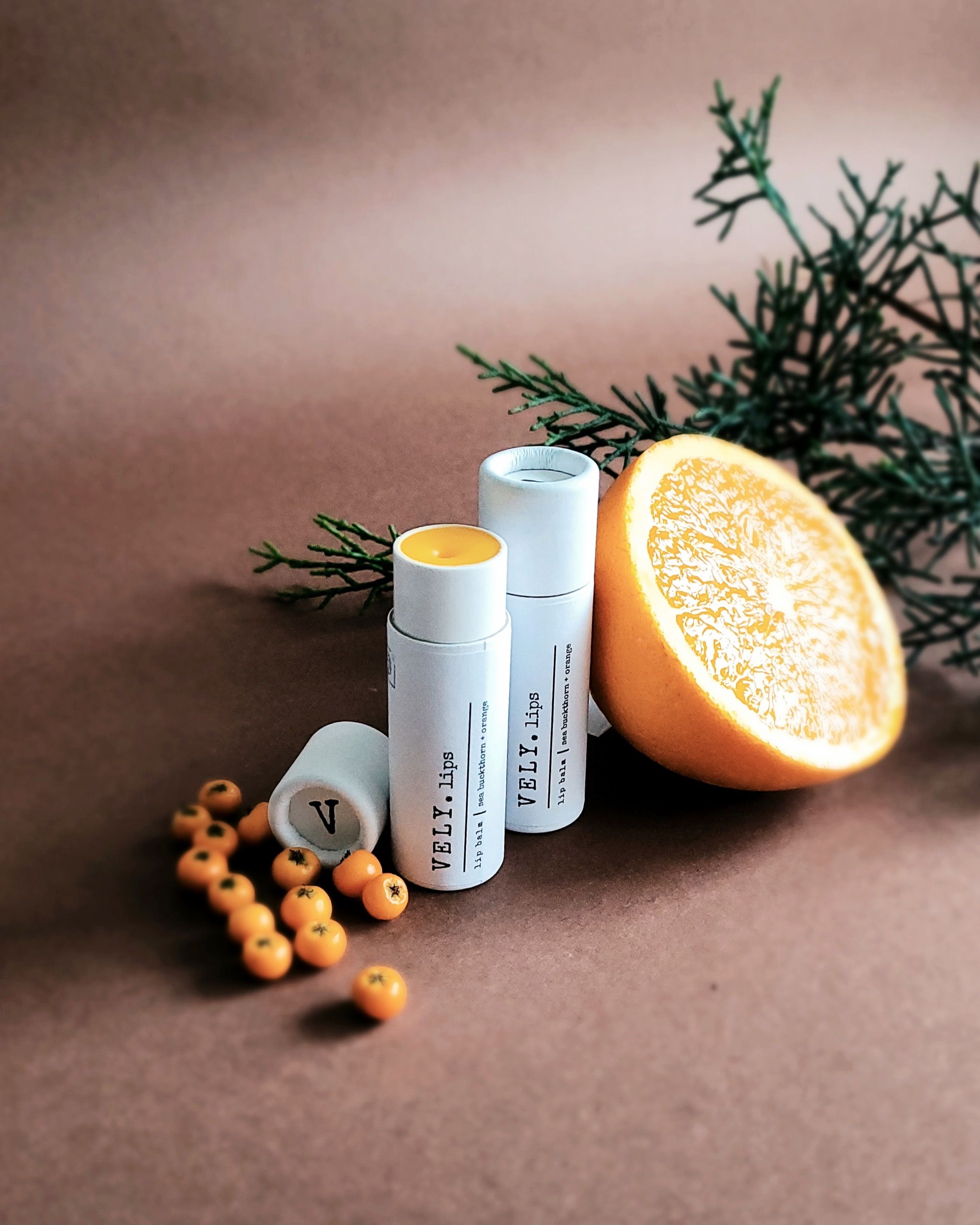 Natural Lip Balm With Sea Buckthorn and Orange