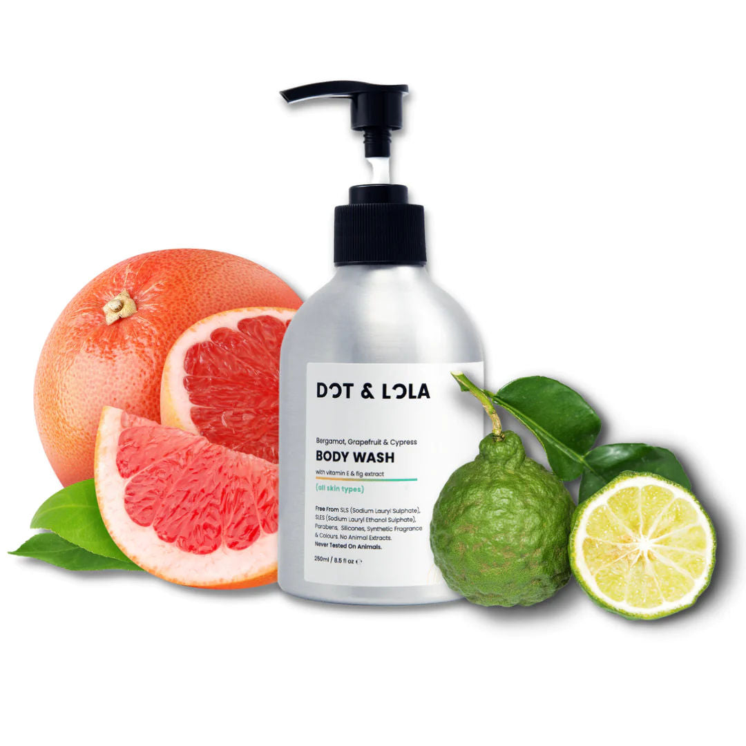 Natural Body Wash ~ Organic Bergamot and Grapefruit