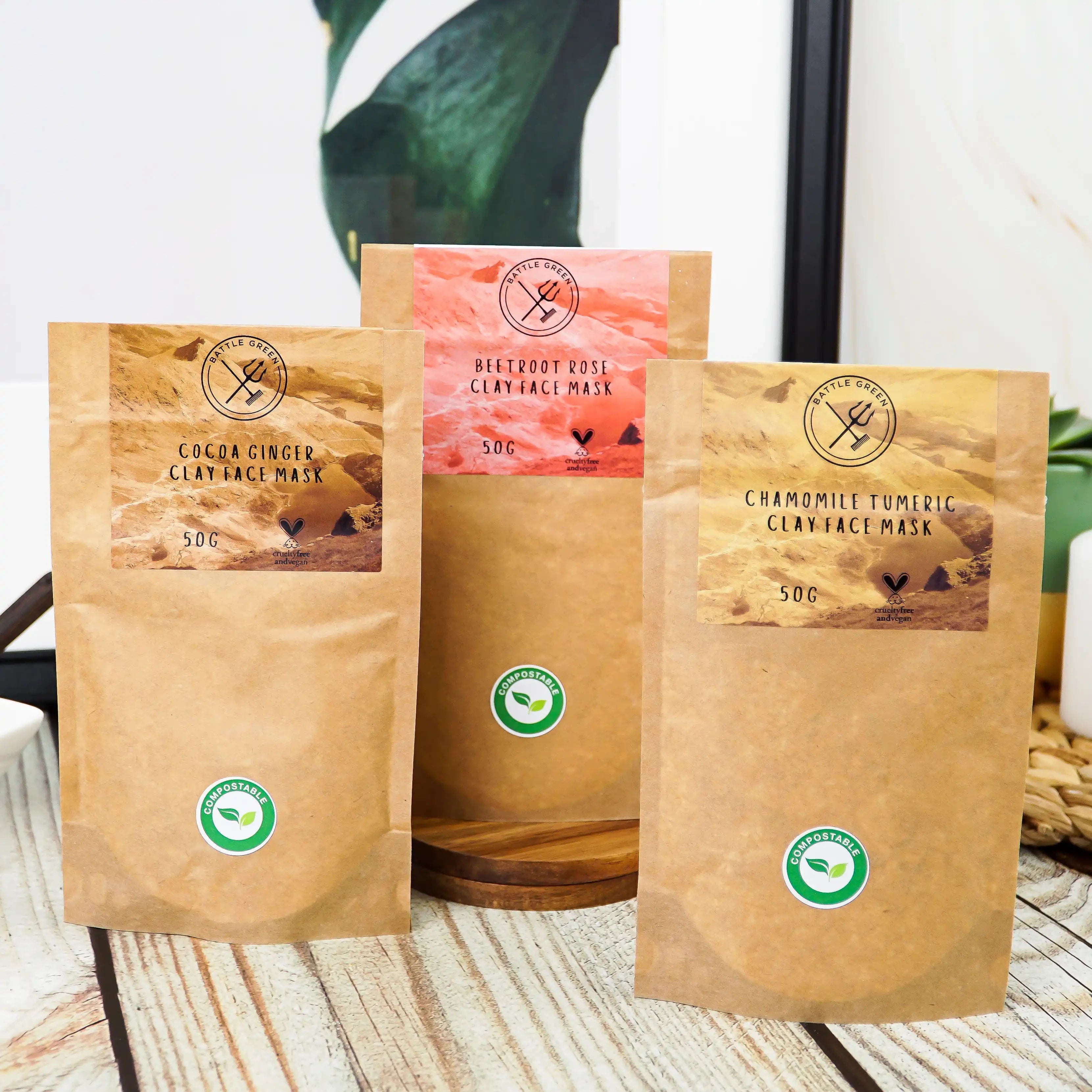 Deluxe Natural Cosmetic Wash Bag Set