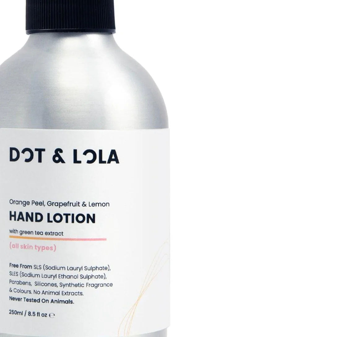 Natural & Organic Hand Lotion - Orange, Grapefruit & Aloe Vera