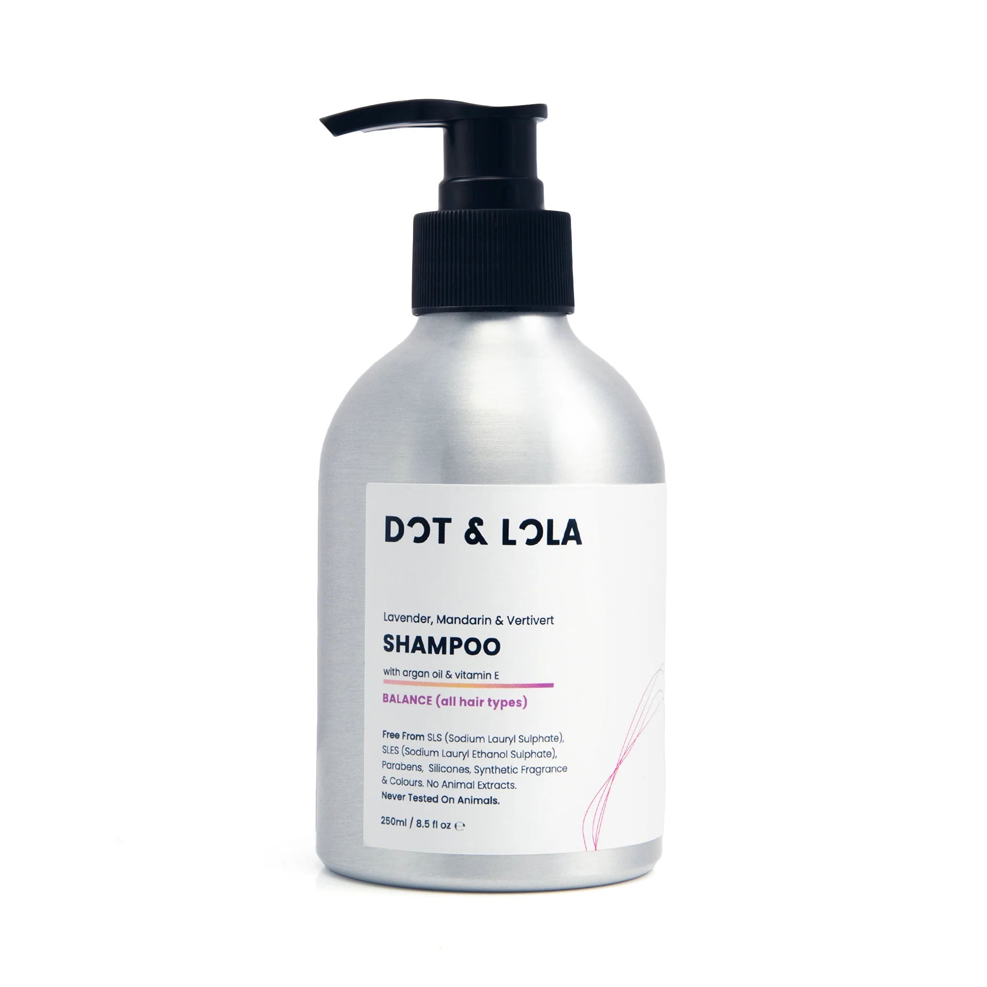 Natural Shampoo - Balance shine with Lavender, Mandarin and Vitamin E