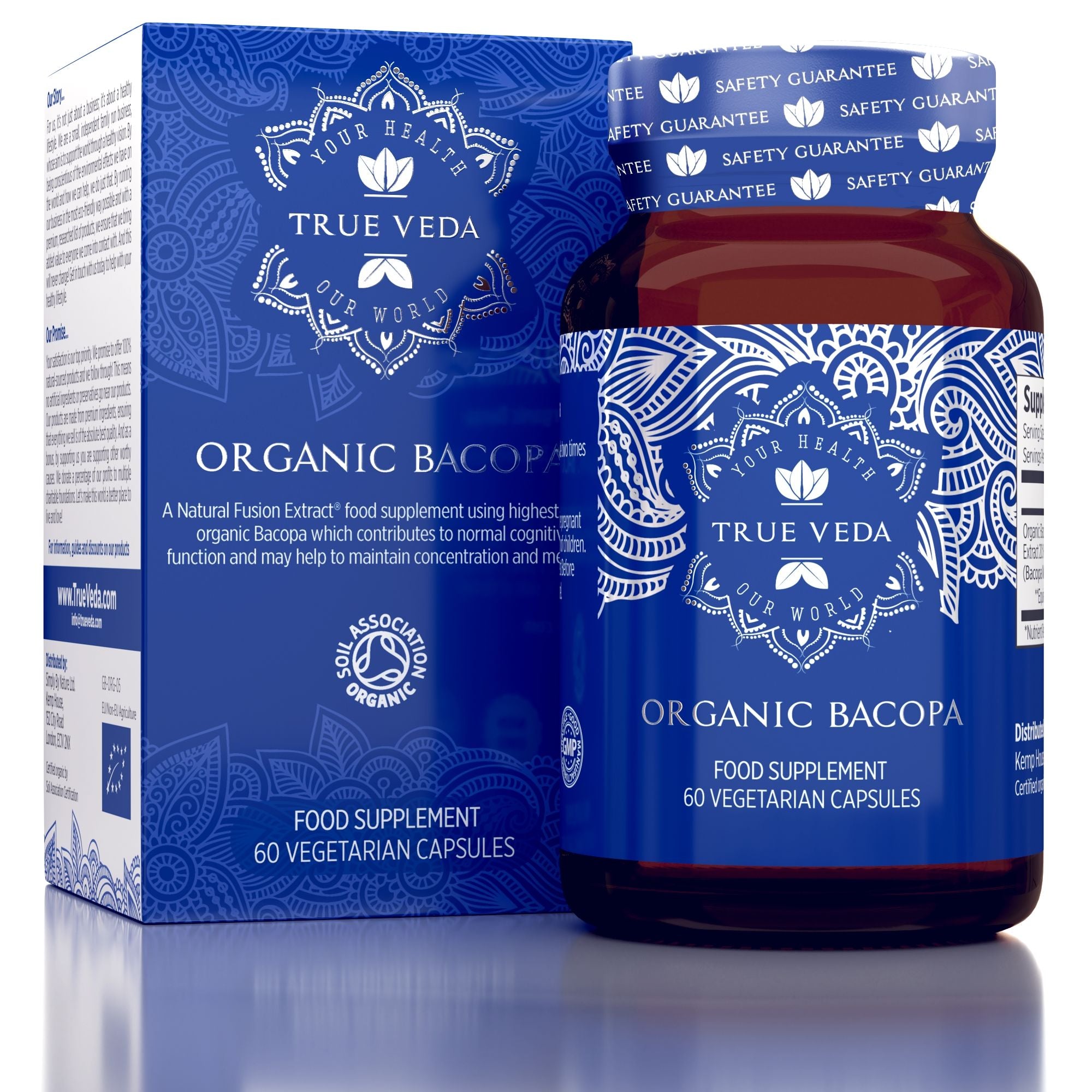 True Veda Organic Bacopa Monnieri 60 Capsules