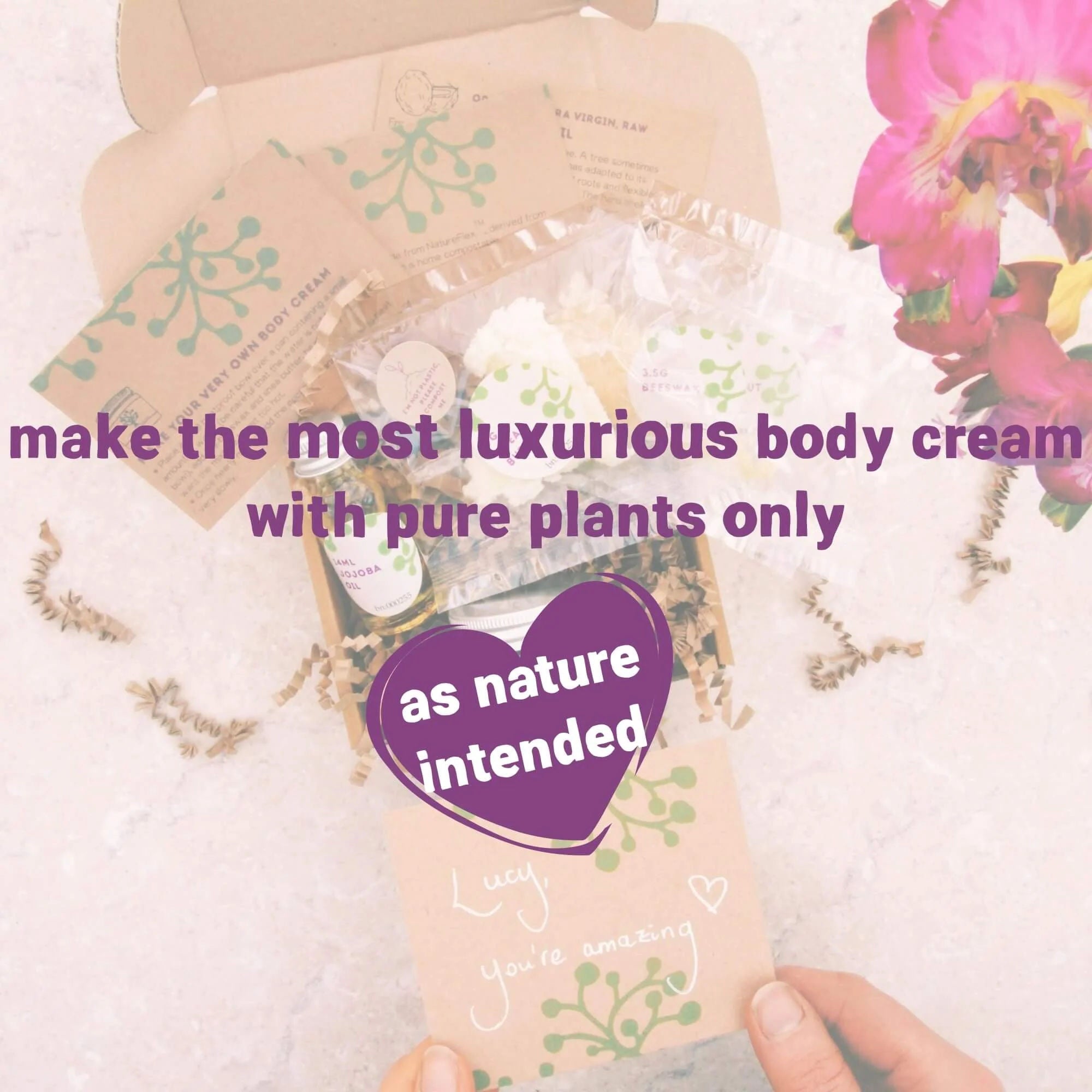 18th Birthday Make Your Own All Natural Body Cream Gift