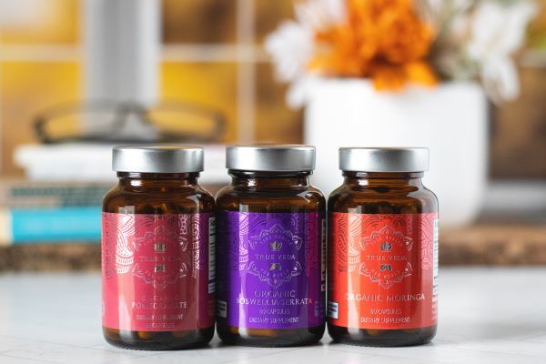 True Veda Healthy Ageing Bundle (Organic Boswellia, Moringa and Pomegranate Extract)