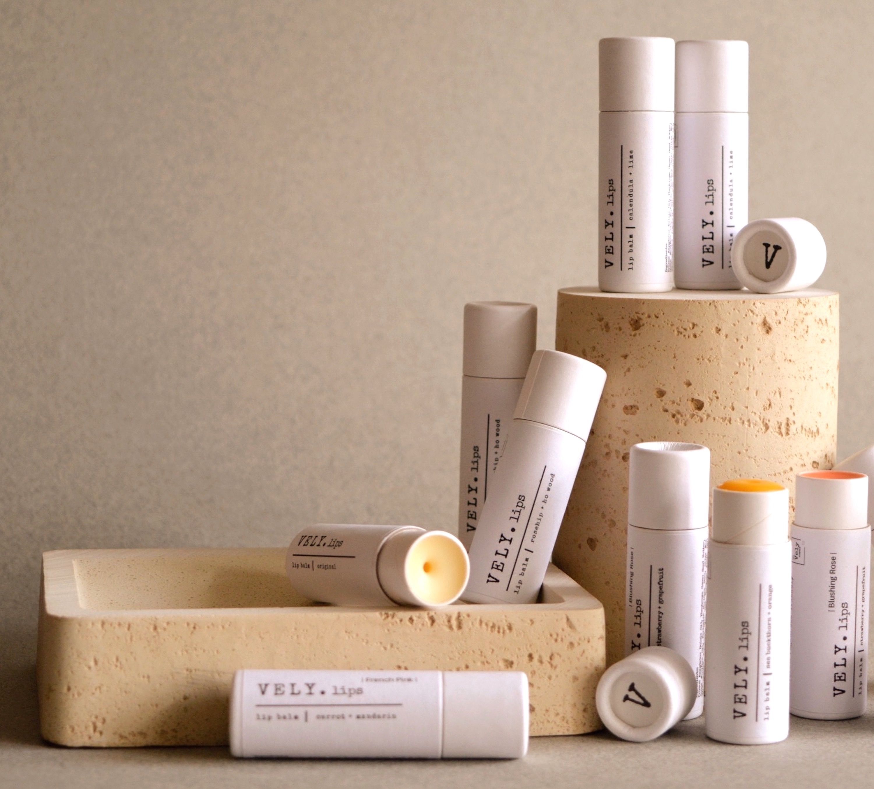 Vegan Lip Balm With Chamomile and Mint