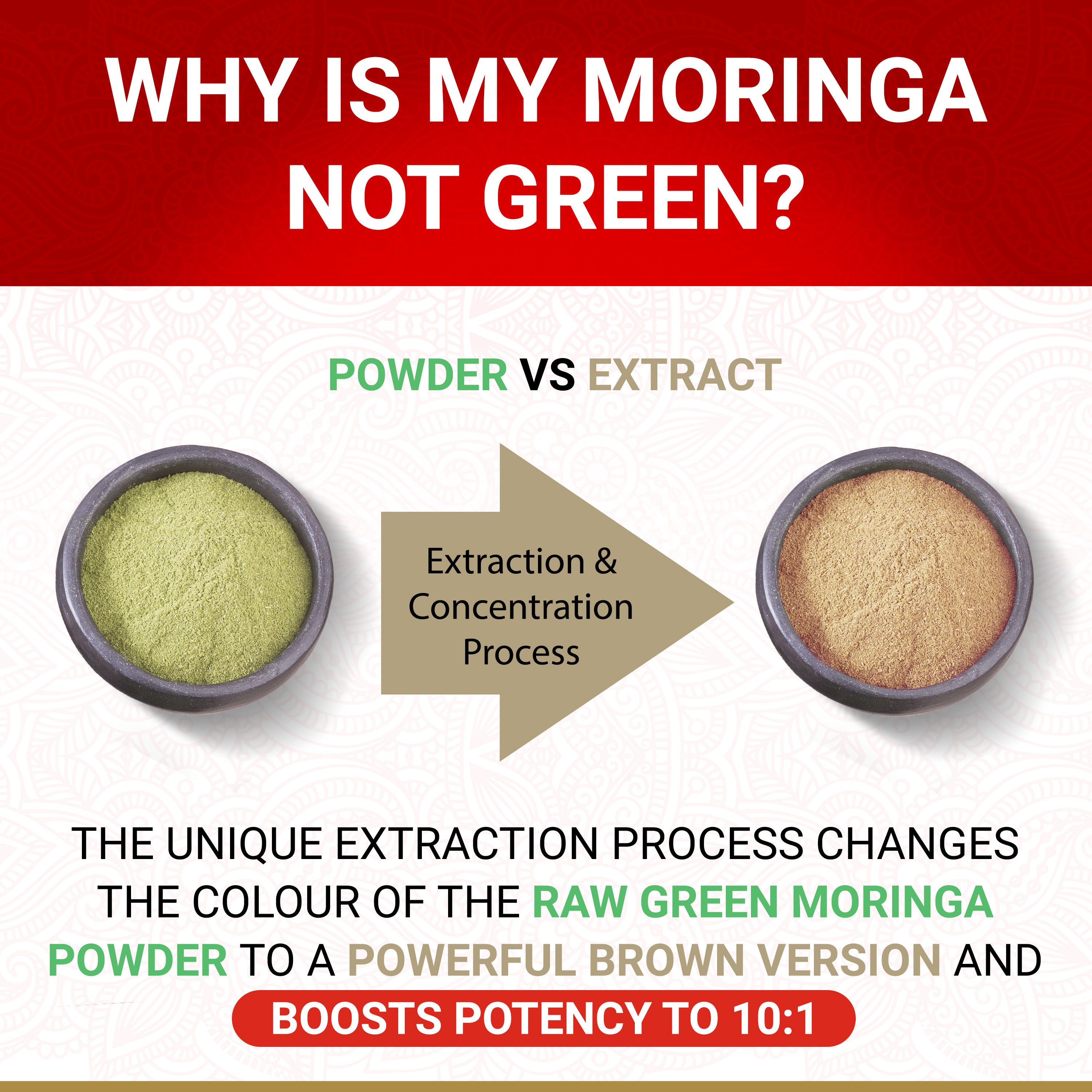 True Veda Organic Moringa 180 Capsules (3 Bottles)