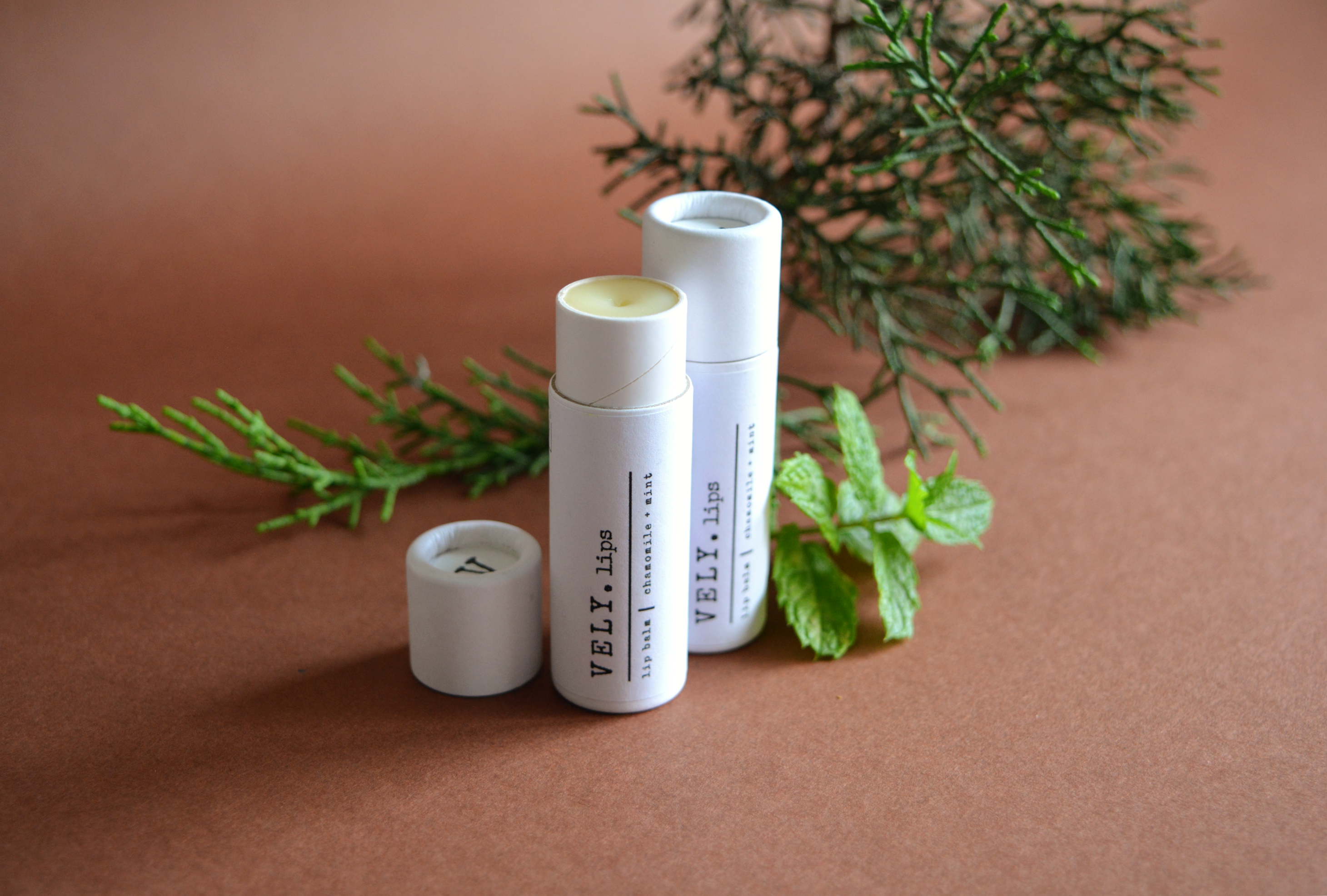 Vegan Lip Balm With Chamomile and Mint