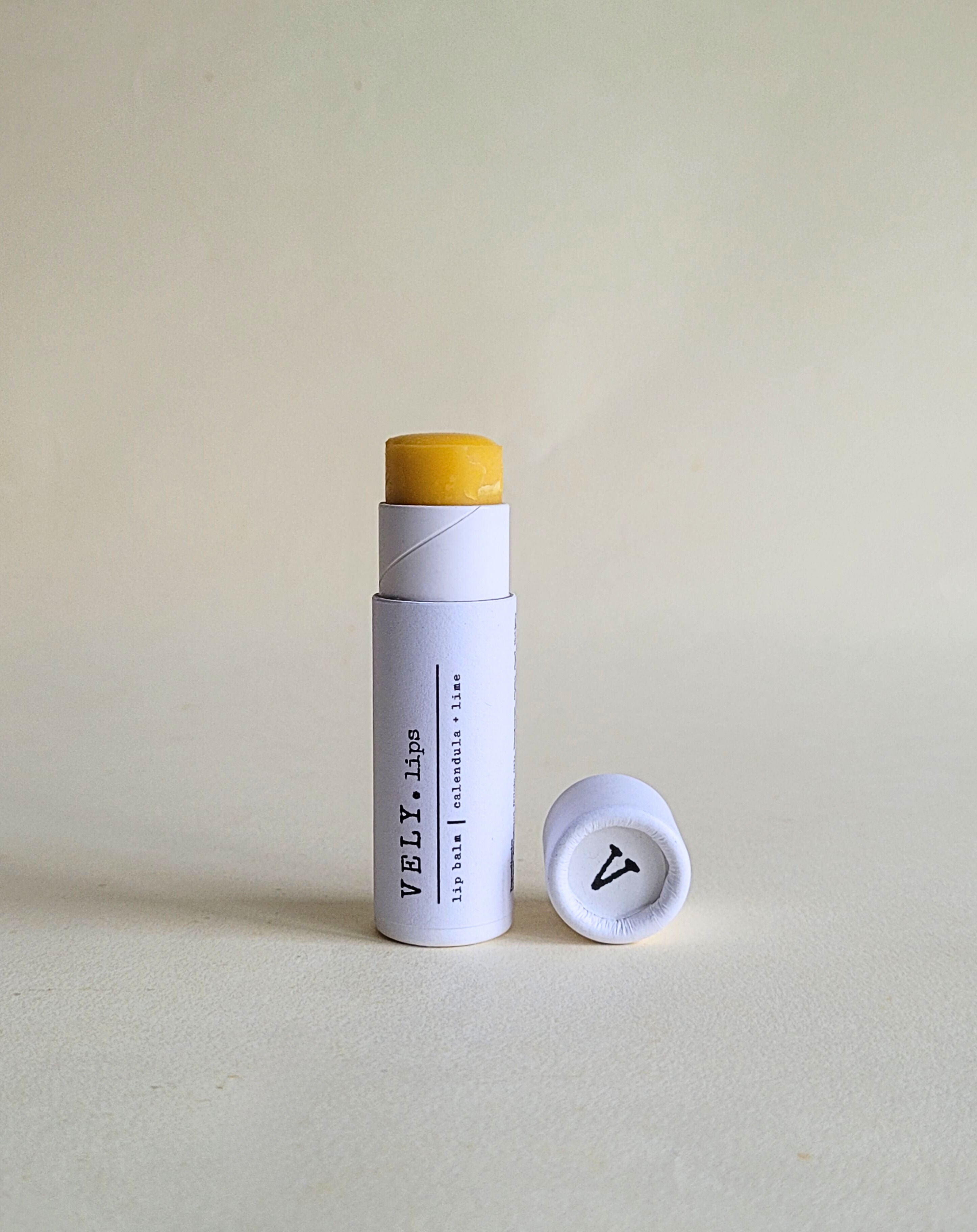Natural Lip Balm With Calendula and Lime
