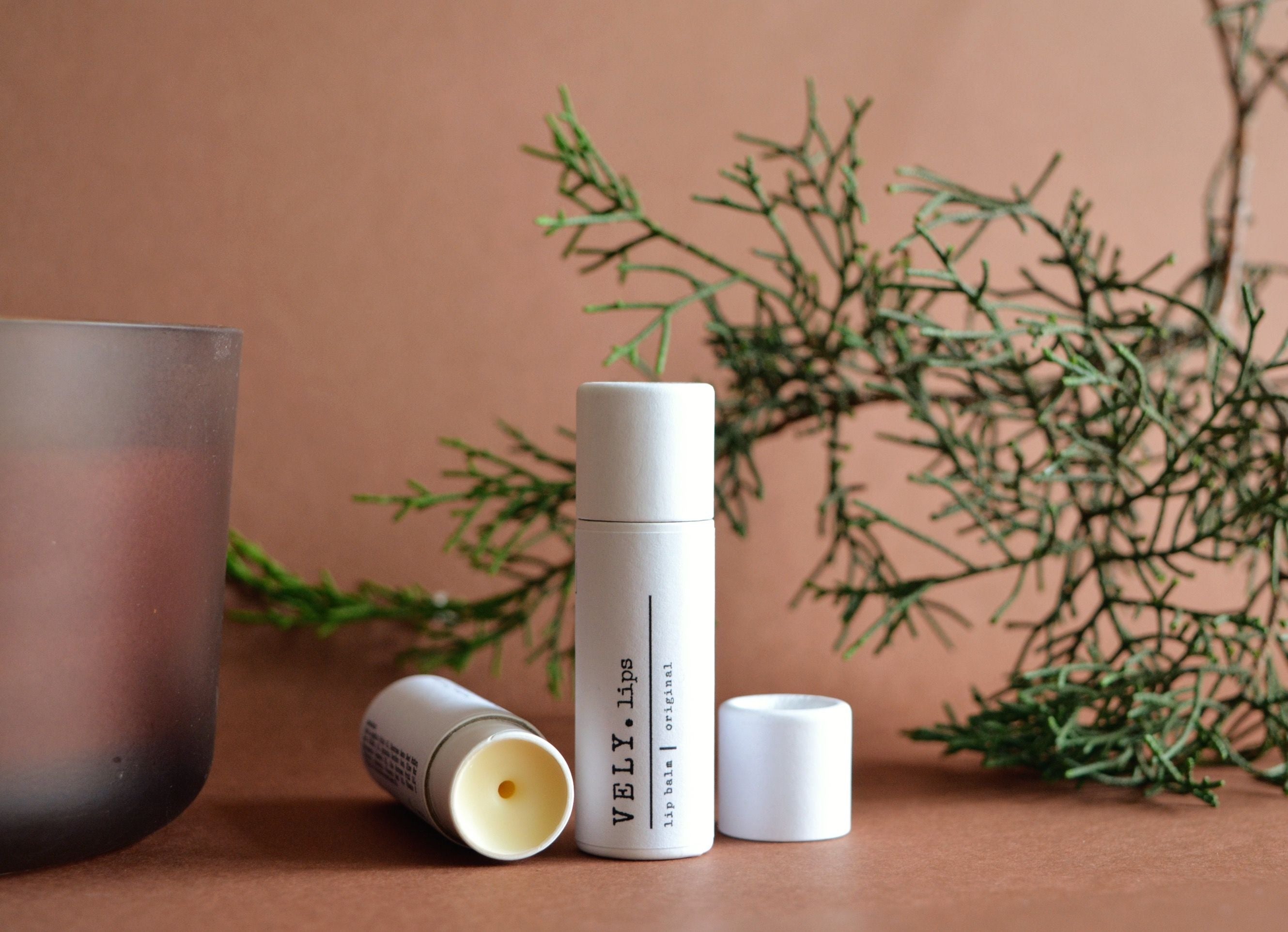 Natural Vegan Lip Balm "Original", Unscented