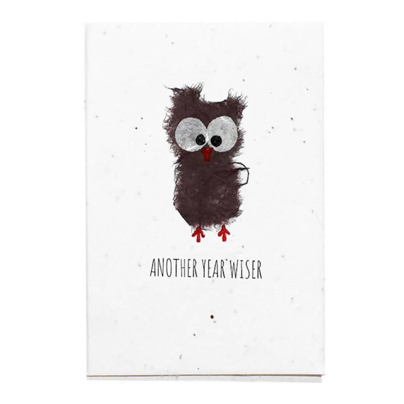 Owl - Plantable Birthday Card