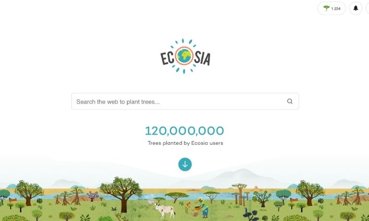 Ecosia The Search Engine That Plant Trees for free 