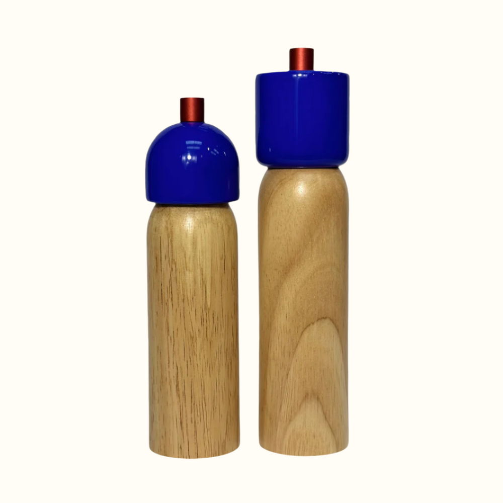 Salt/Pepper Grinder ~ Royal Blue & Red