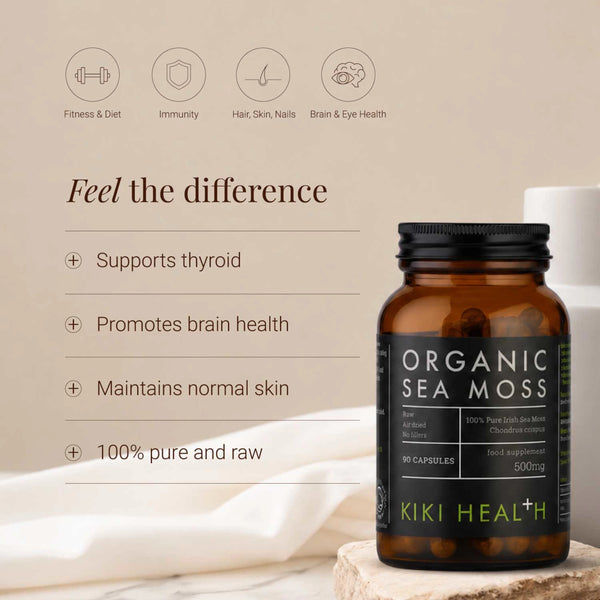 KIKI Health - Organic Irish Sea Moss - 90 Vegicaps