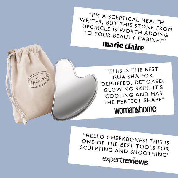 UpCircle Beauty UK - Eco-Friendly Gua Sha - Zero Waste Metal Facial Massage Tool