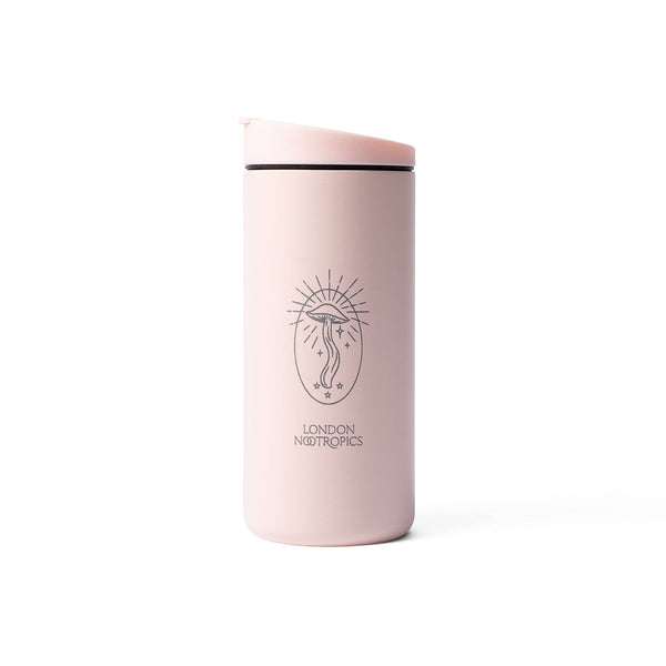 London Nootropics Gift Box with Travel Coffee Cup: Pink