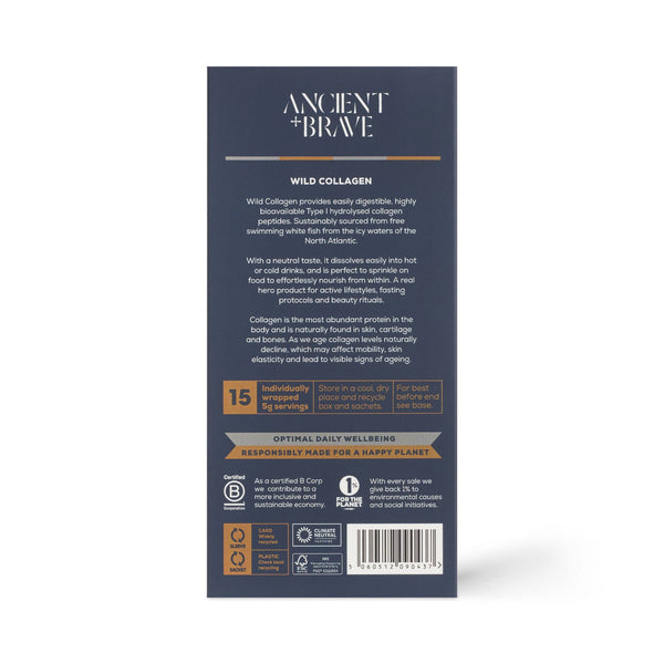 Ancient + Brave - Wild Collagen Sachets (Fish) | 15x5g