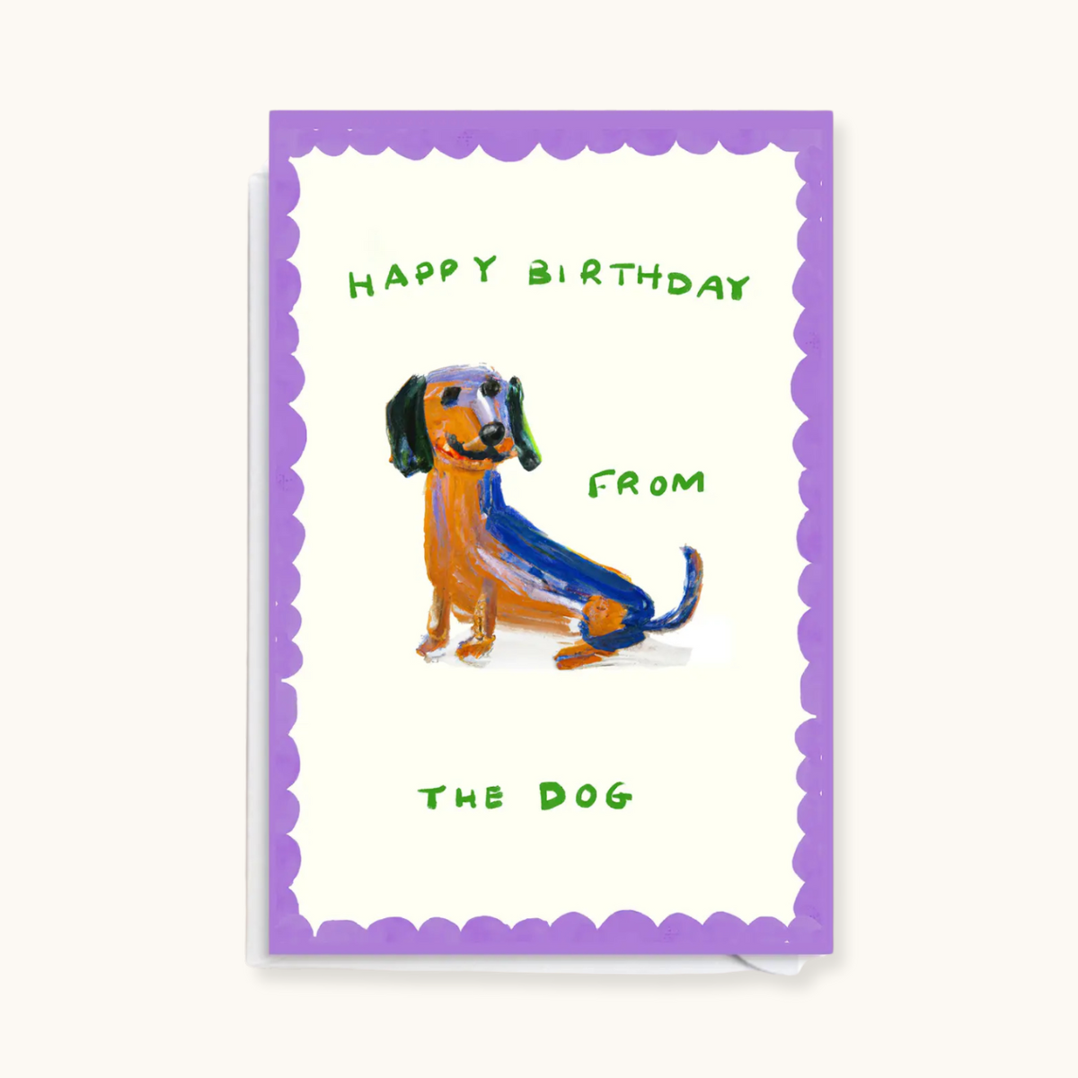 Happy Birthday From The Dog Card