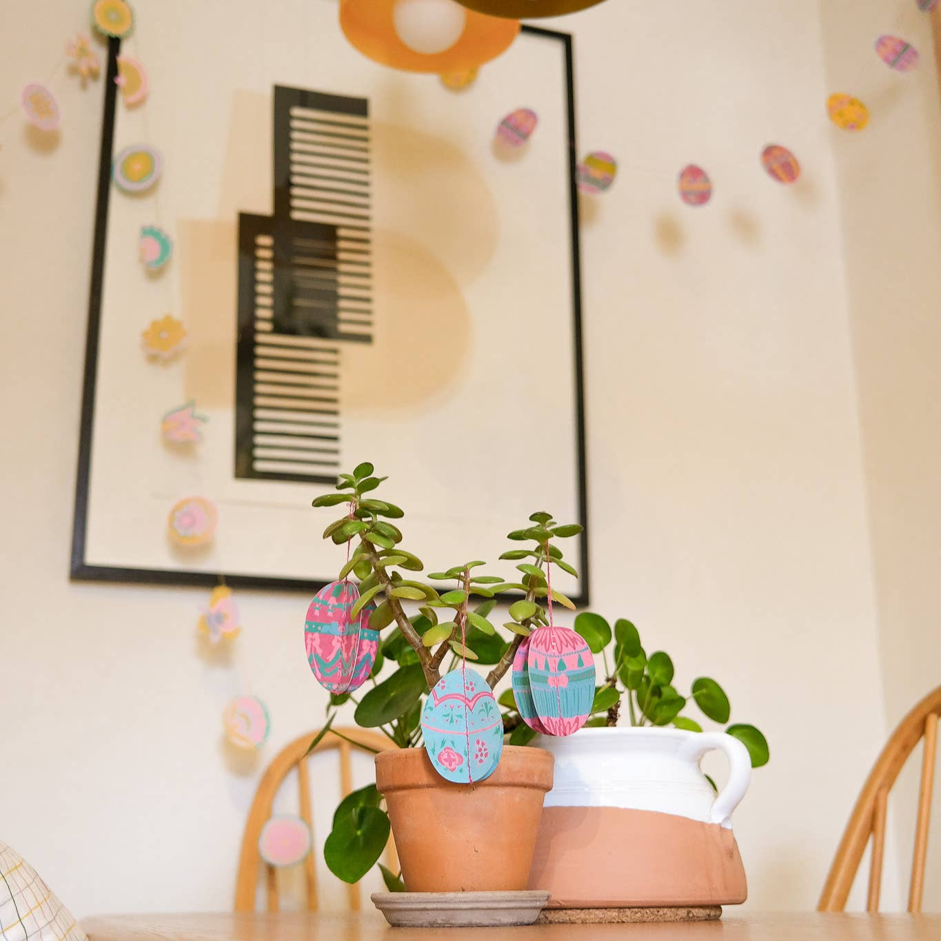 Easter Egg Recycled Paper Ornaments