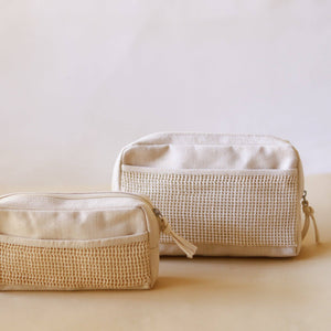 Organic Lifestyle Accessory Pouch With Netting ~ Medium